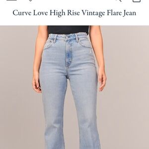 Curve Love High Rise Vintage Flare (Abercrombie and Fitch)